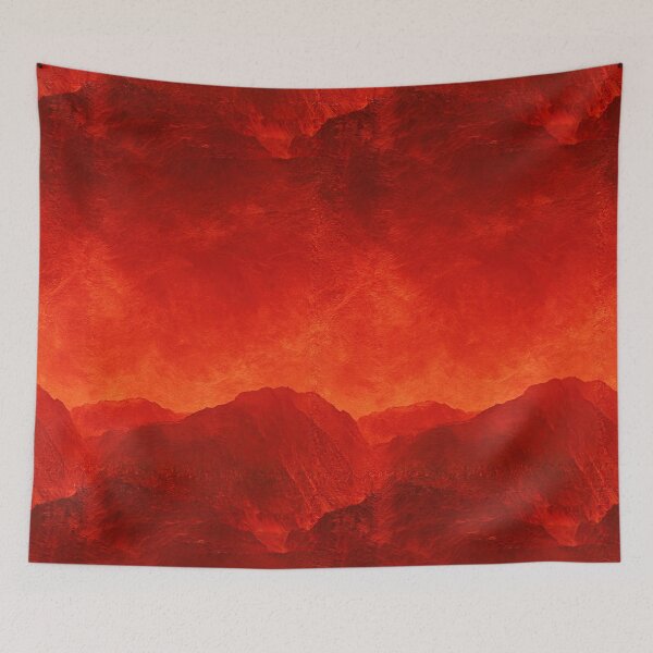Item preview, Inferno Red and Orange Crumpled Paper Art designed and sold by Piotrek0001.