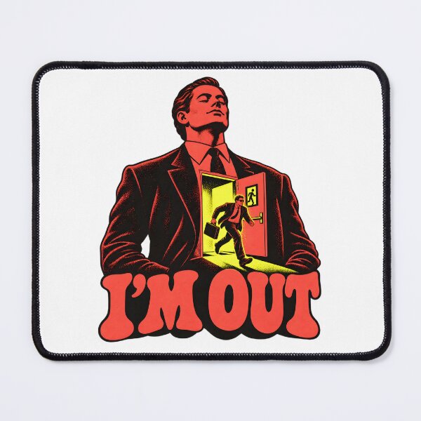 Item preview, I’m Out - Suited Man with a Tiny Emergency Exit designed and sold by Digipeel.