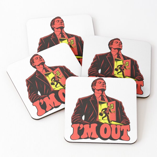 Item preview, I’m Out - Suited Man with a Tiny Emergency Exit designed and sold by Digipeel.