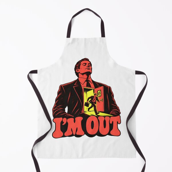 Item preview, I’m Out - Suited Man with a Tiny Emergency Exit designed and sold by Digipeel.