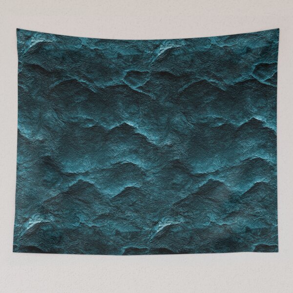 Item preview, Deep Teal Reptilian Scale Crinkled Art designed and sold by Piotrek0001.