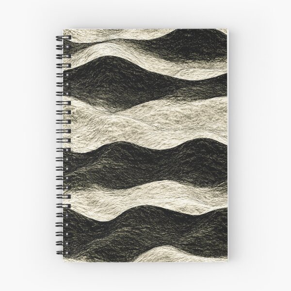 Item preview, Monochrome Wavy Striped Crinkled Texture Art designed and sold by Piotrek0001.