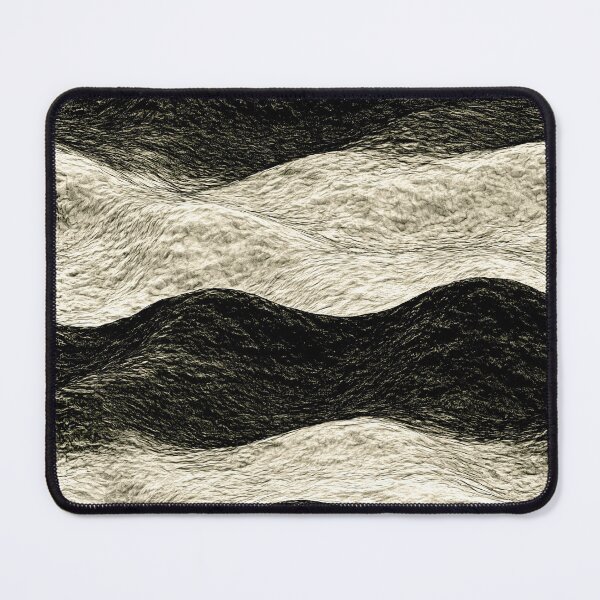 Item preview, Monochrome Wavy Striped Crinkled Texture Art designed and sold by Piotrek0001.