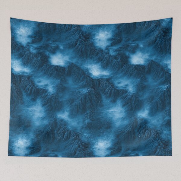 Item preview, Stormy Blue Cloud and Water Crinkle Art designed and sold by Piotrek0001.