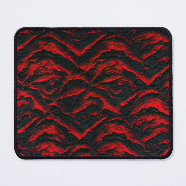 Item preview, Crimson Magma Wave Crinkled Relief Art designed and sold by Piotrek0001.