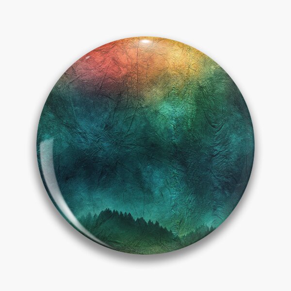 Item preview, Rainbow Aurora Wash on Green Crinkled Canvas designed and sold by Piotrek0001.