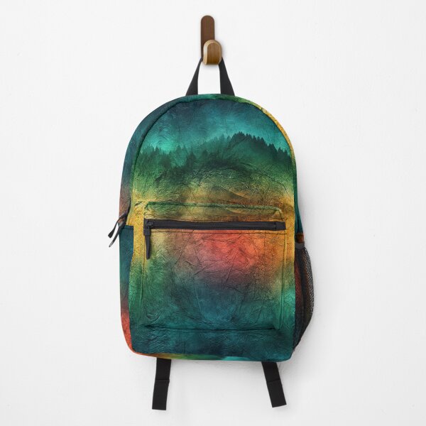 Item preview, Rainbow Aurora Wash on Green Crinkled Canvas designed and sold by Piotrek0001.