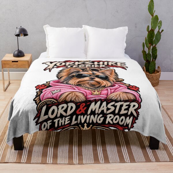 Item preview, Yorkshire Terrier Lord And Master Of Living Room designed and sold by CrazySzoopWorld.