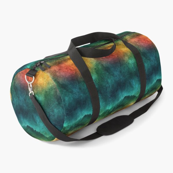 Item preview, Rainbow Aurora Wash on Green Crinkled Canvas designed and sold by Piotrek0001.