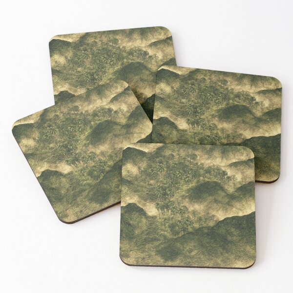 Item preview, Moss Green Undulating Mountain Ridge Art designed and sold by Piotrek0001.