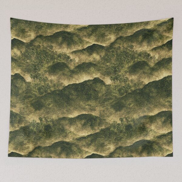 Item preview, Moss Green Undulating Mountain Ridge Art designed and sold by Piotrek0001.