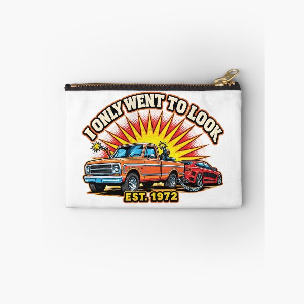 Item preview, I Only Went To Look - Vintage Truck Towing Sports Car T-Shirt Design designed and sold by IrhaArts.