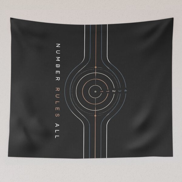 Item preview, Number Rules All - Pythagoras Mathematical Philosophy Art designed and sold by MeaningIsUse.