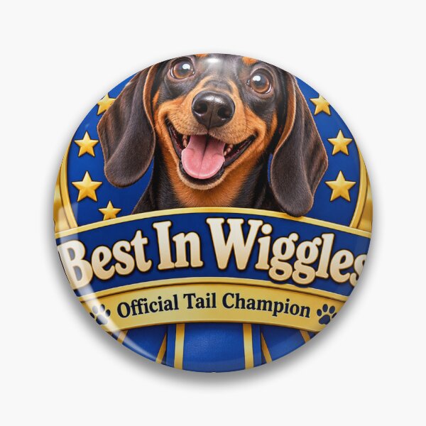 Item preview, Best In Wiggles - Official Tail Champion Sticker designed and sold by DeutscheIronMan.