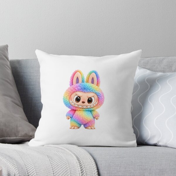 Item preview, Pastel Rainbow Fluffy Monster Bunny - Cute Toy Sticker designed and sold by DeutscheIronMan.