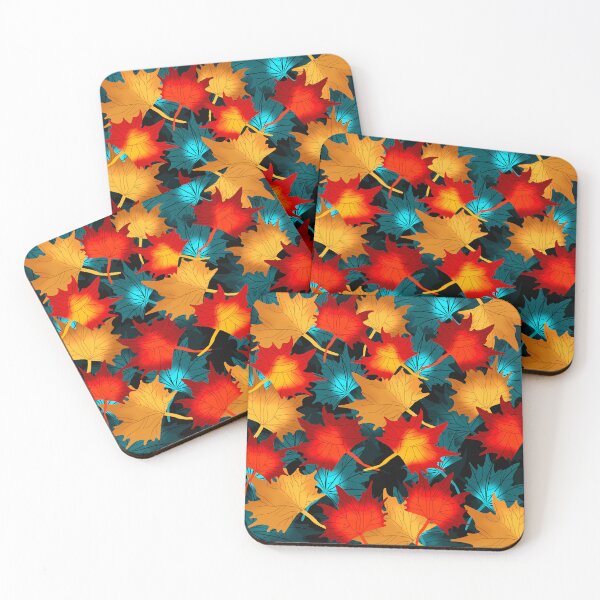 Item preview, Colourful Autumn Leaf Pattern designed and sold by Andrew  Hitchen.
