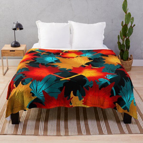 Item preview, Colourful Autumn Leaf Pattern designed and sold by Andrew Hitchen.