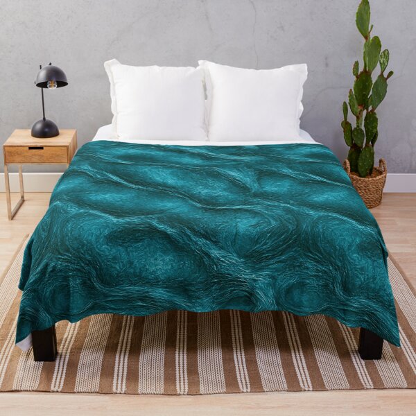 Item preview, Vibrant Aqua Liquid Ripple Crinkled Art designed and sold by Piotrek0001.