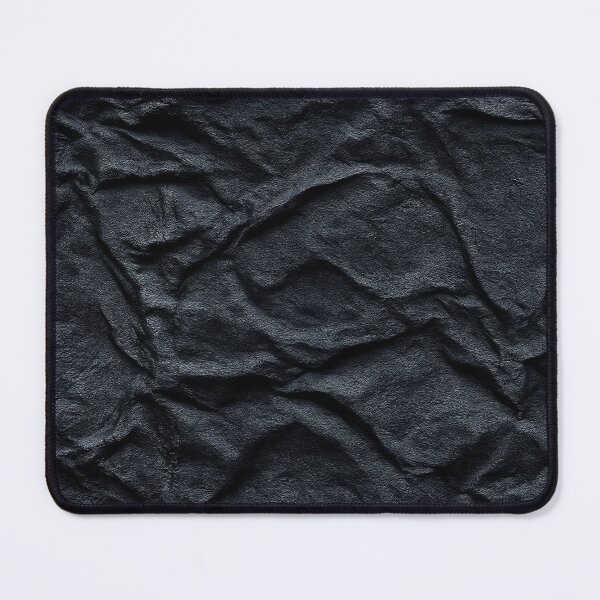 Item preview, Charcoal Grey Heavily Crumpled Paper Art designed and sold by Piotrek0001.
