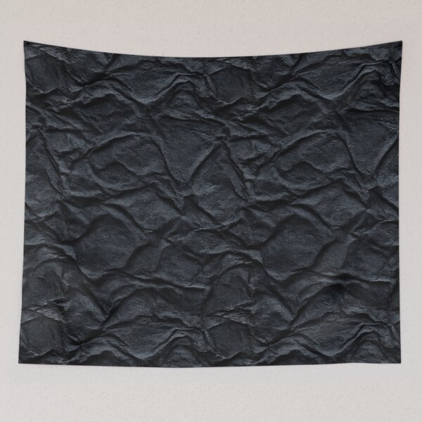 Item preview, Charcoal Grey Heavily Crumpled Paper Art designed and sold by Piotrek0001.