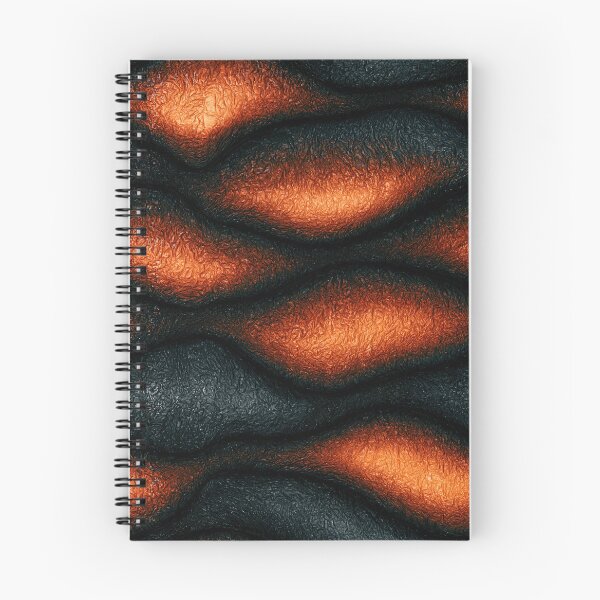Item preview, Glowing Magma Ridge Folds on Black Stone designed and sold by Piotrek0001.