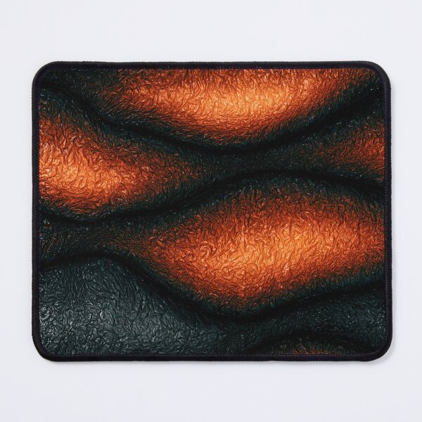 Item preview, Glowing Magma Ridge Folds on Black Stone designed and sold by Piotrek0001.