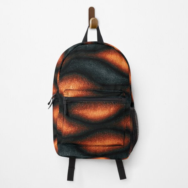 Item preview, Glowing Magma Ridge Folds on Black Stone designed and sold by Piotrek0001.
