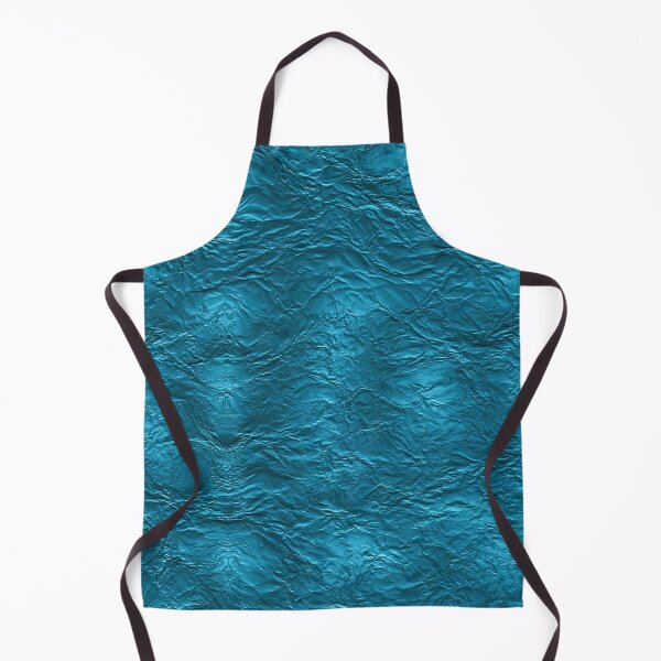 Item preview, Vibrant Cyan Crumpled Metallic Foil Art designed and sold by Piotrek0001.