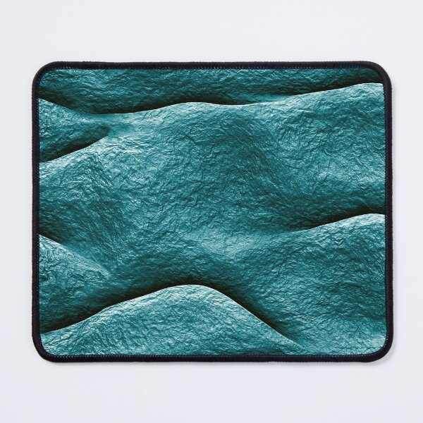 Item preview, Teal Blue Horizontal Wavy Ribbon Crinkle Art designed and sold by Piotrek0001.