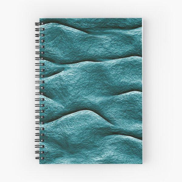 Item preview, Teal Blue Horizontal Wavy Ribbon Crinkle Art designed and sold by Piotrek0001.