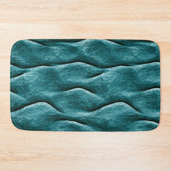 Item preview, Teal Blue Horizontal Wavy Ribbon Crinkle Art designed and sold by Piotrek0001.