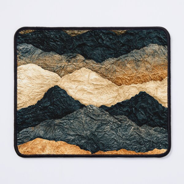 Item preview, Golden Sand and Black Wavy Crinkled Layers designed and sold by Piotrek0001.