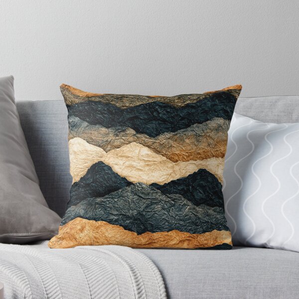Item preview, Golden Sand and Black Wavy Crinkled Layers designed and sold by Piotrek0001.
