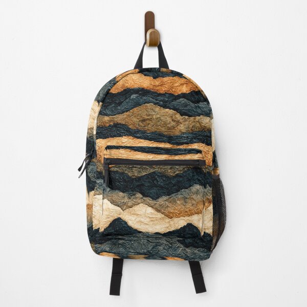 Item preview, Golden Sand and Black Wavy Crinkled Layers designed and sold by Piotrek0001.