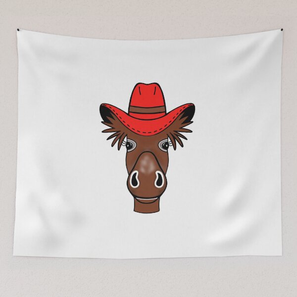 Item preview, Funny Donkey Wearing A Cowboy Hat designed and sold by Sartoris Art.
