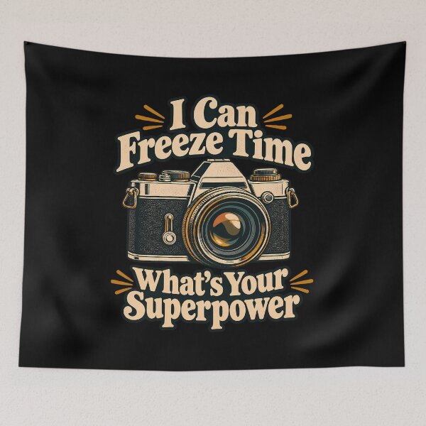 Item preview, I Can Freeze Time What's Your Superpower Funny Retro Camera Photographer designed and sold by Photo-Sphere101.