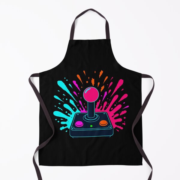 Artikelvorschau, Neon Retro Joystick Arcade Splash Gaming Art entworfen und verkauft von fadilow.
