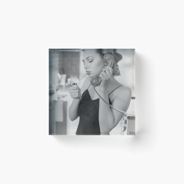 Item preview, Woman Lighting a Cigarette designed and sold by philipmurrayyah.