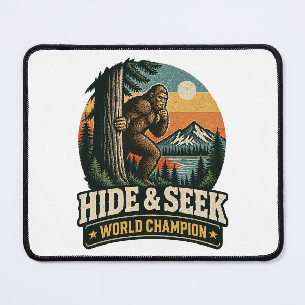 Item preview, Retro Bigfoot Hide and Seek World Champion Vintage Style Design designed and sold by Cabowman.