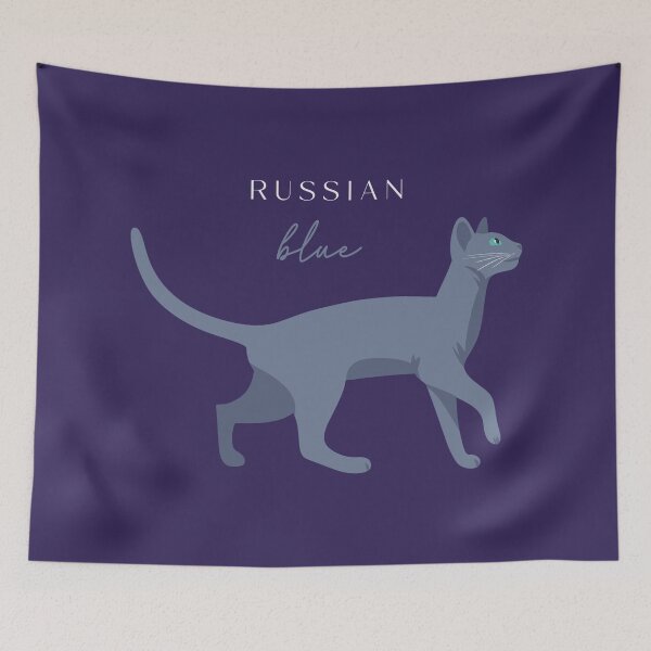 Item preview, Russian Blue Cat designed and sold by IvysCreativityHouse.