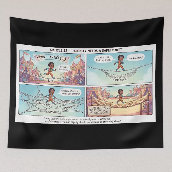 Item preview, Human dignity needs a safety net. designed and sold by Mianku | Für das Leben.