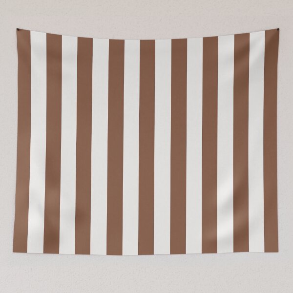 Item preview, Cabana stripe pattern in brown and white designed and sold by RishabhArts1.