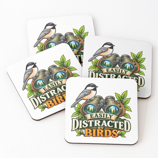Item preview, Easily Distracted By Birds Funny Birdwatching Nature Lover Binoculars  designed and sold by Photo-Sphere101.