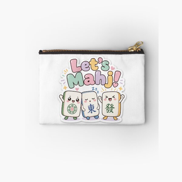 Item preview, Cute Let's Mahj Kawaii Mahjong Tiles Sticker designed and sold by Mahjong School.