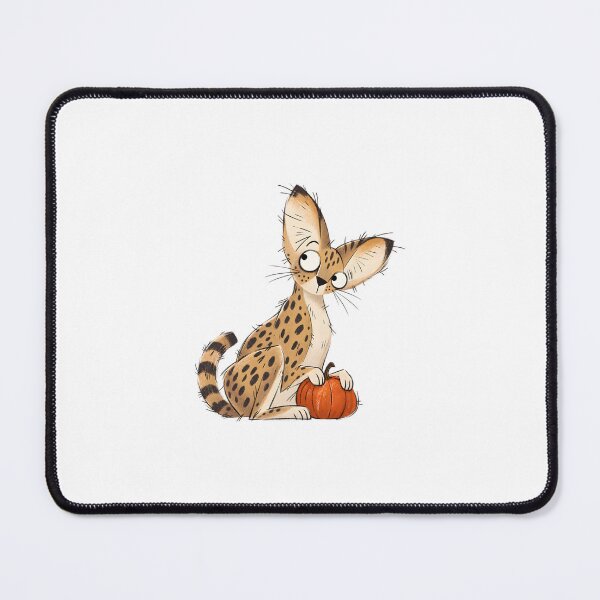 Item preview, Serval Holding a Small Pumpkin designed and sold by The-Art-of-D.