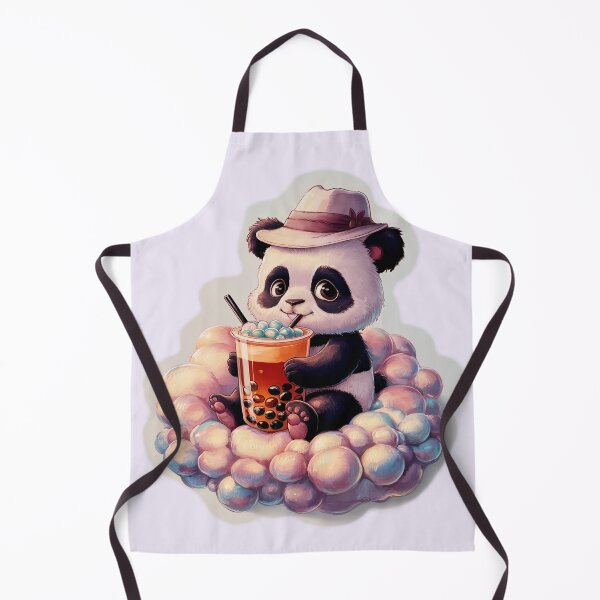 Item preview, Panda Drinking Bubble Tea Cute Kawaii Boba Gift designed and sold by SkymarArt.