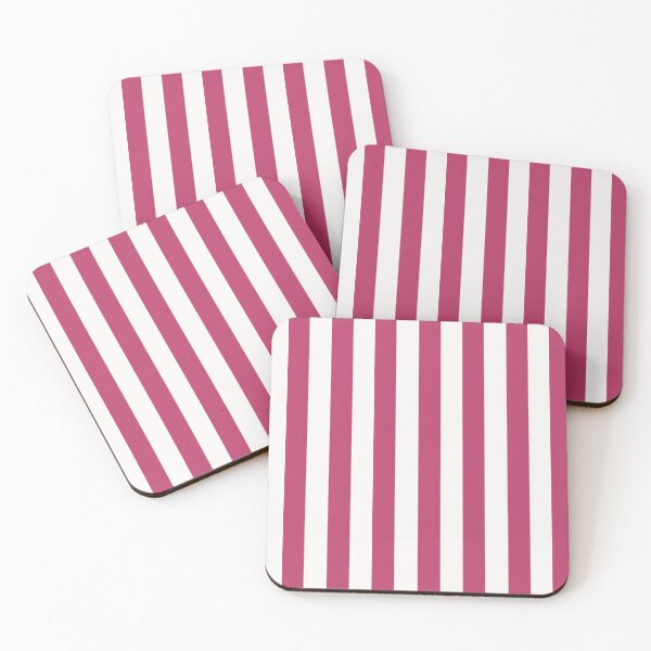 Item preview, Cabana stripes in pink and off white designed and sold by RishabhArts1.
