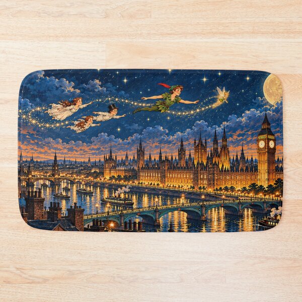 Item preview, Second Star to the Right – Peter Pan's Magical Flight Over London designed and sold by OzyWear.