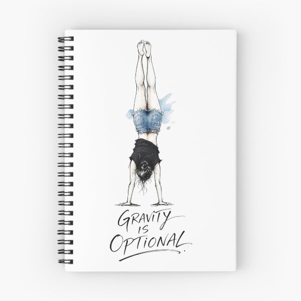 Item preview, Gravity Is Optional Handstand Yoga Quote designed and sold by puzzell.