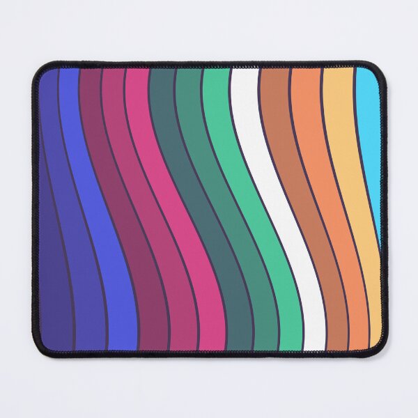 Item preview, Colorful Retro Wave Stripe Pattern - Vibrant Rainbow Wavy Lines Graphic designed and sold by Caterina@.